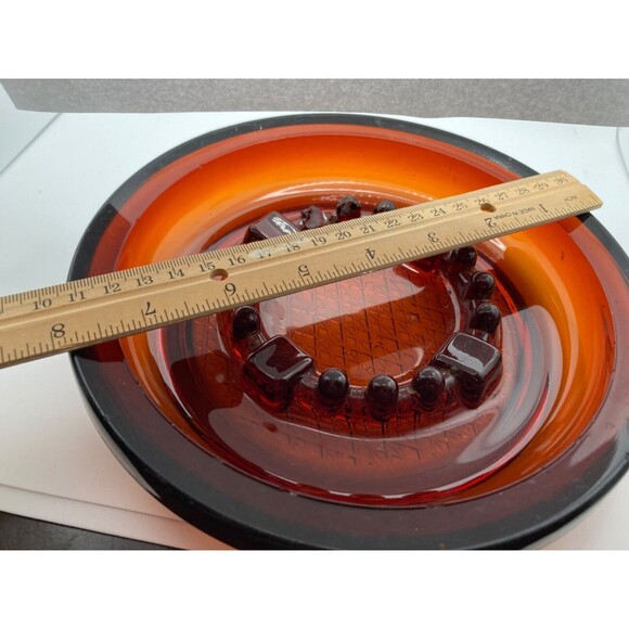 Vintage amber 8 in cigar cigarette ashtray - Picture 4 of 5